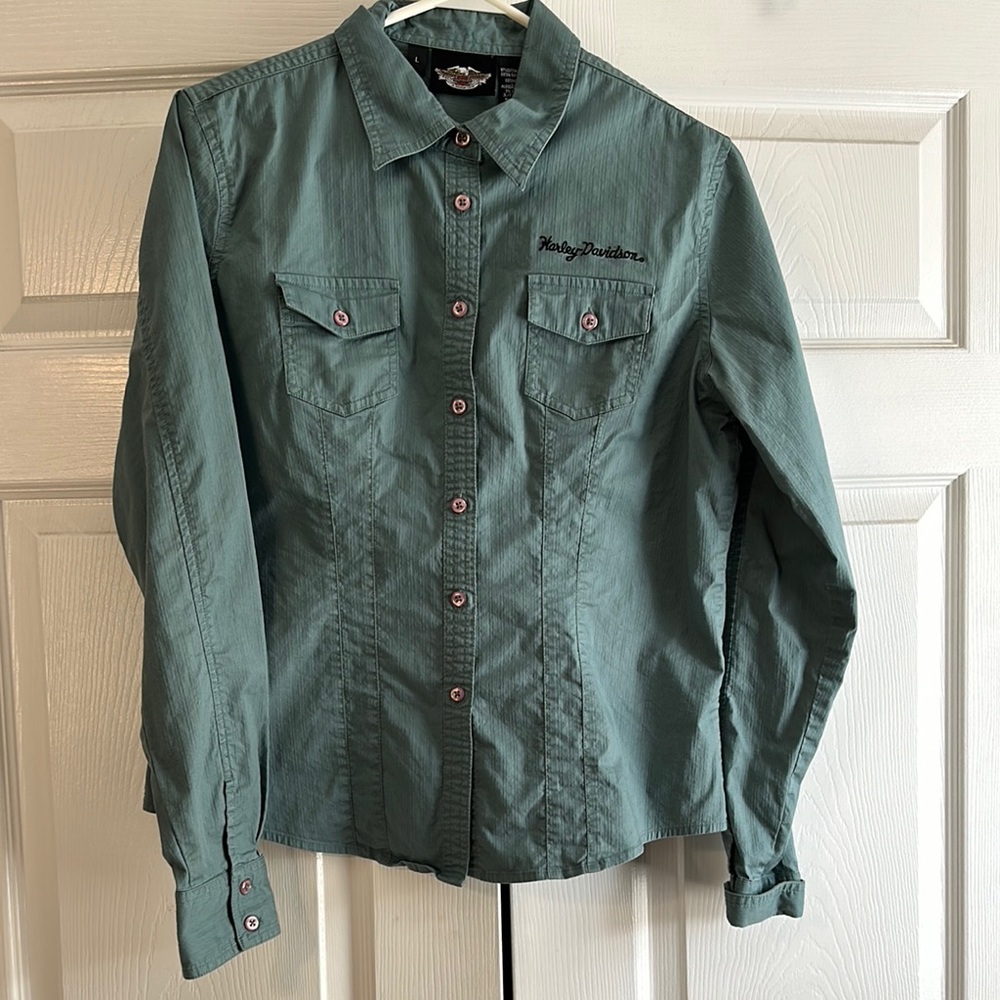 Harley-Davidson kids Green Shirt